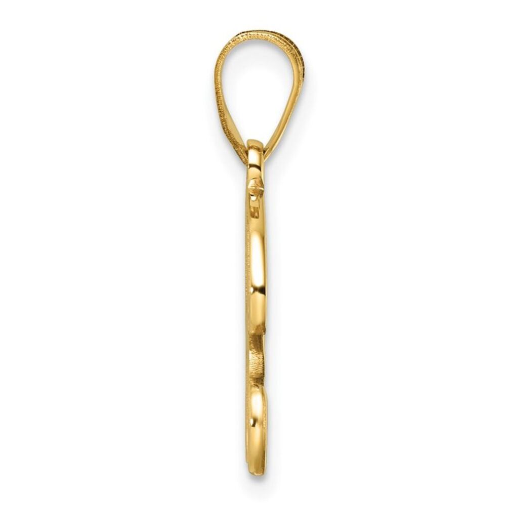 Kazi Luxury 14k Yellow Gold Script Letter R Initi… - image 2